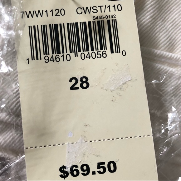 Lucky Brand Mid Rise Mini Skirt White Jean Sz 28 - Picture 10 of 10